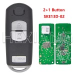 2012-2018 Mazda 3 CX3 CX5 / 3-Button Smarty Key / PN: KD33-67-5RY / WAZSKE13D02 / (AFTERMARKET)
